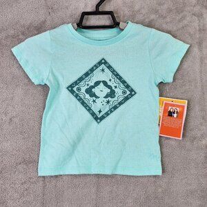 Unisex kids Blue Shirt JZD Vibras Bonita Short Sleeve Latino Heritage 2T